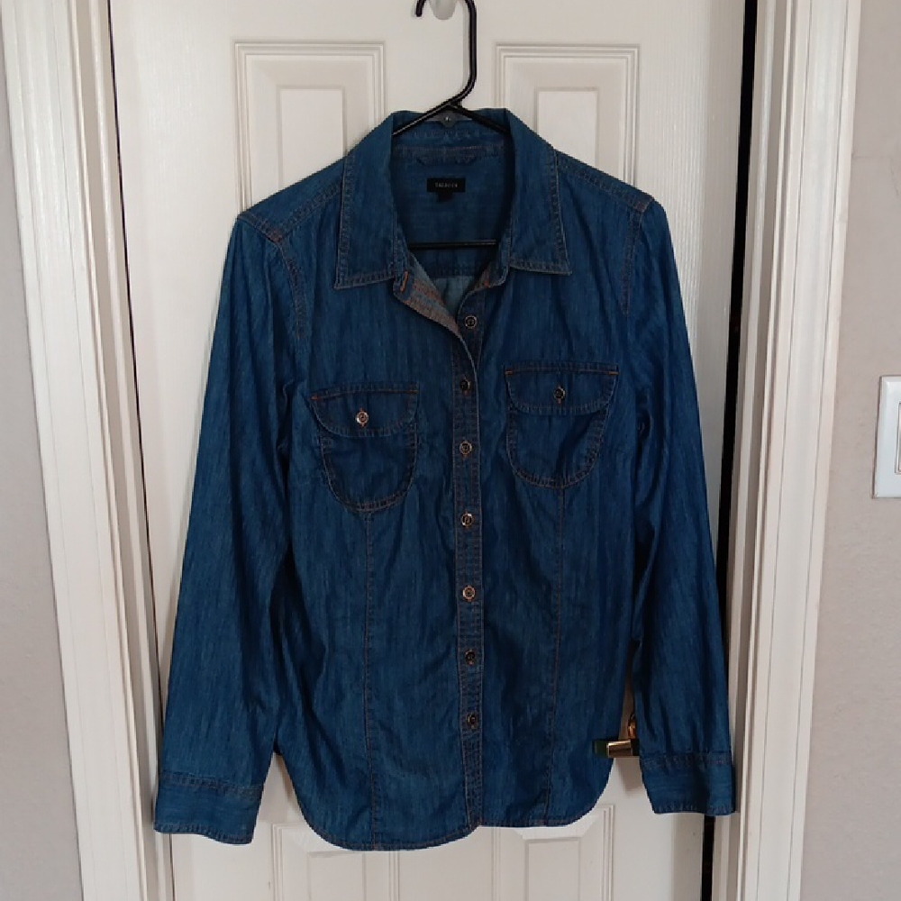 Talbots Classic Blue Denim Shirt